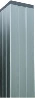 NORDERNEY / AMELAND -Serie Pfosten Aluminium, silber, 68 x 68 x 2700 mm