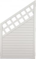 LIGHTLINE KS-Zaun Ranki Ecke  90 x 150/90 cm Füllung weiß / Rahmen weiß